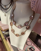 Collana pietre ovali