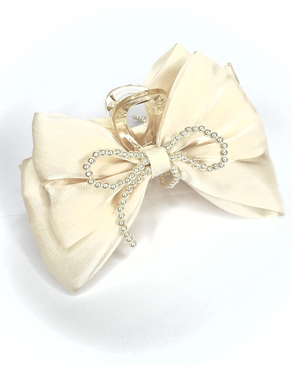 Pinza fiocco con perle