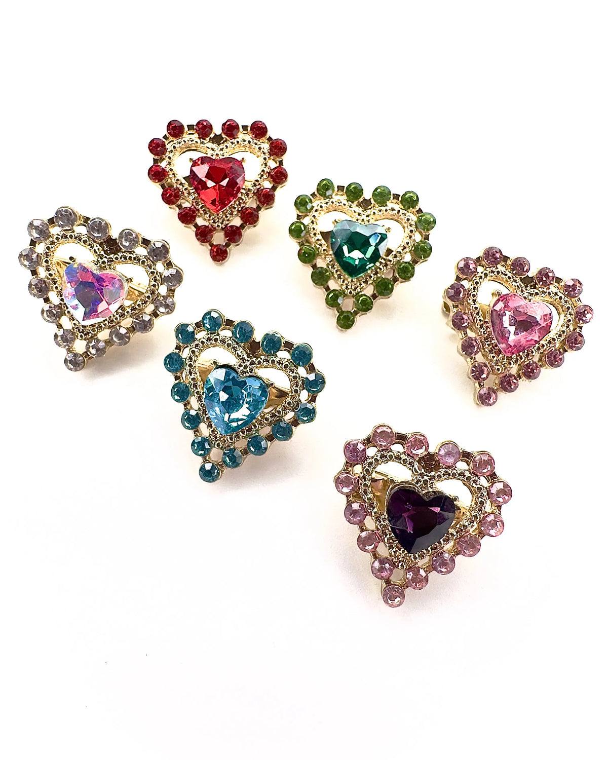 Spilla mini cuore Pietra