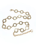 Collana maglia tonda strass