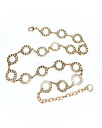 Collana maglia tonda strass