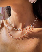 Collana girocollo pietrine chips