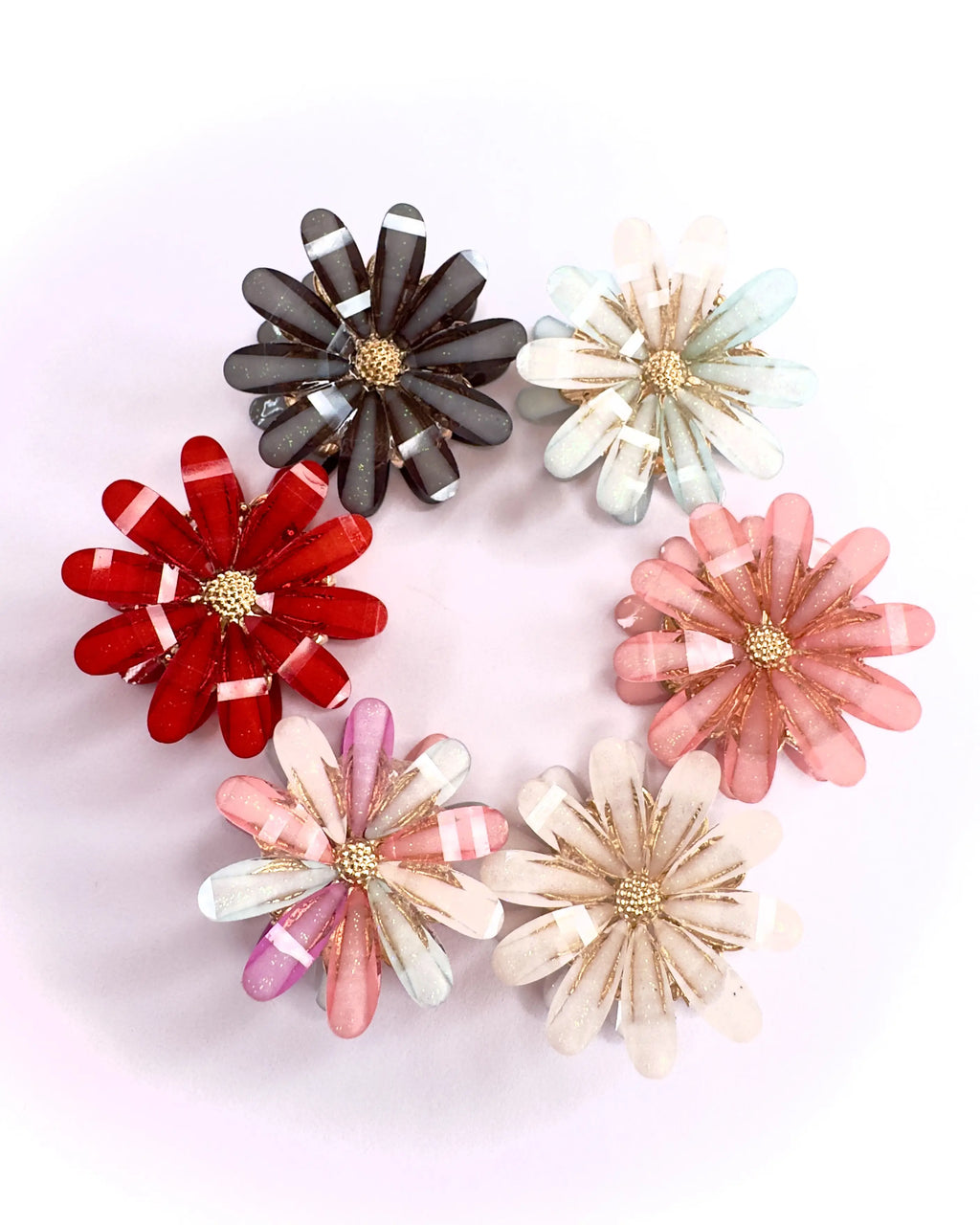 Pinza fiore per capelli media