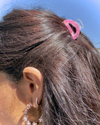 Pinza per capelli media perlata