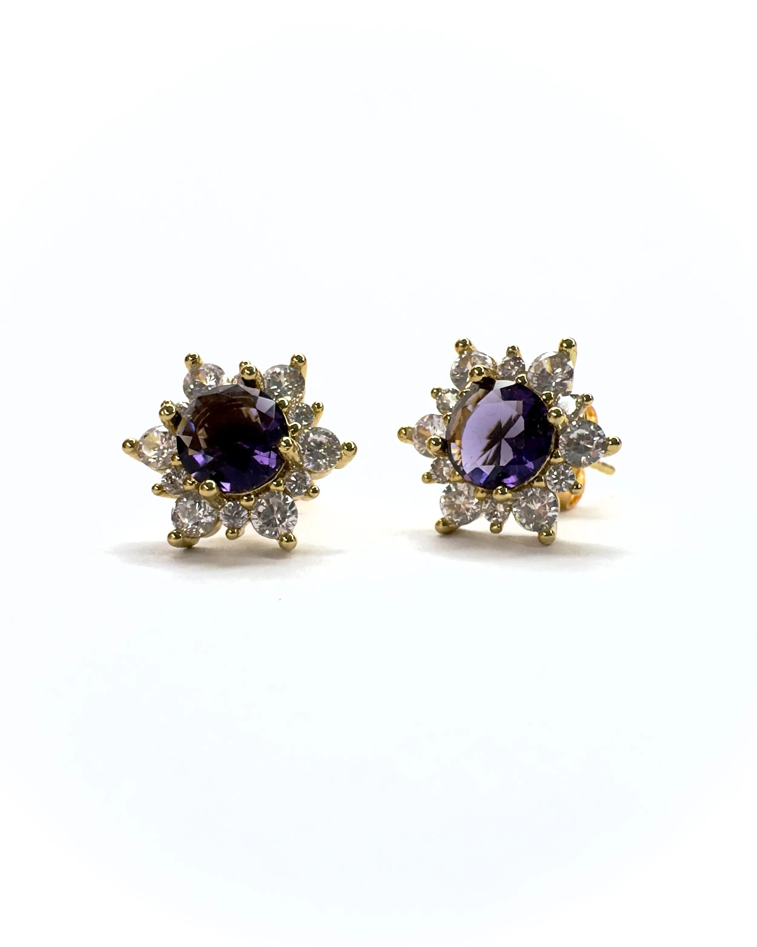 Orecchini a lobo Kate pietre gold