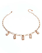 Collana Rettangoli charms Rose’