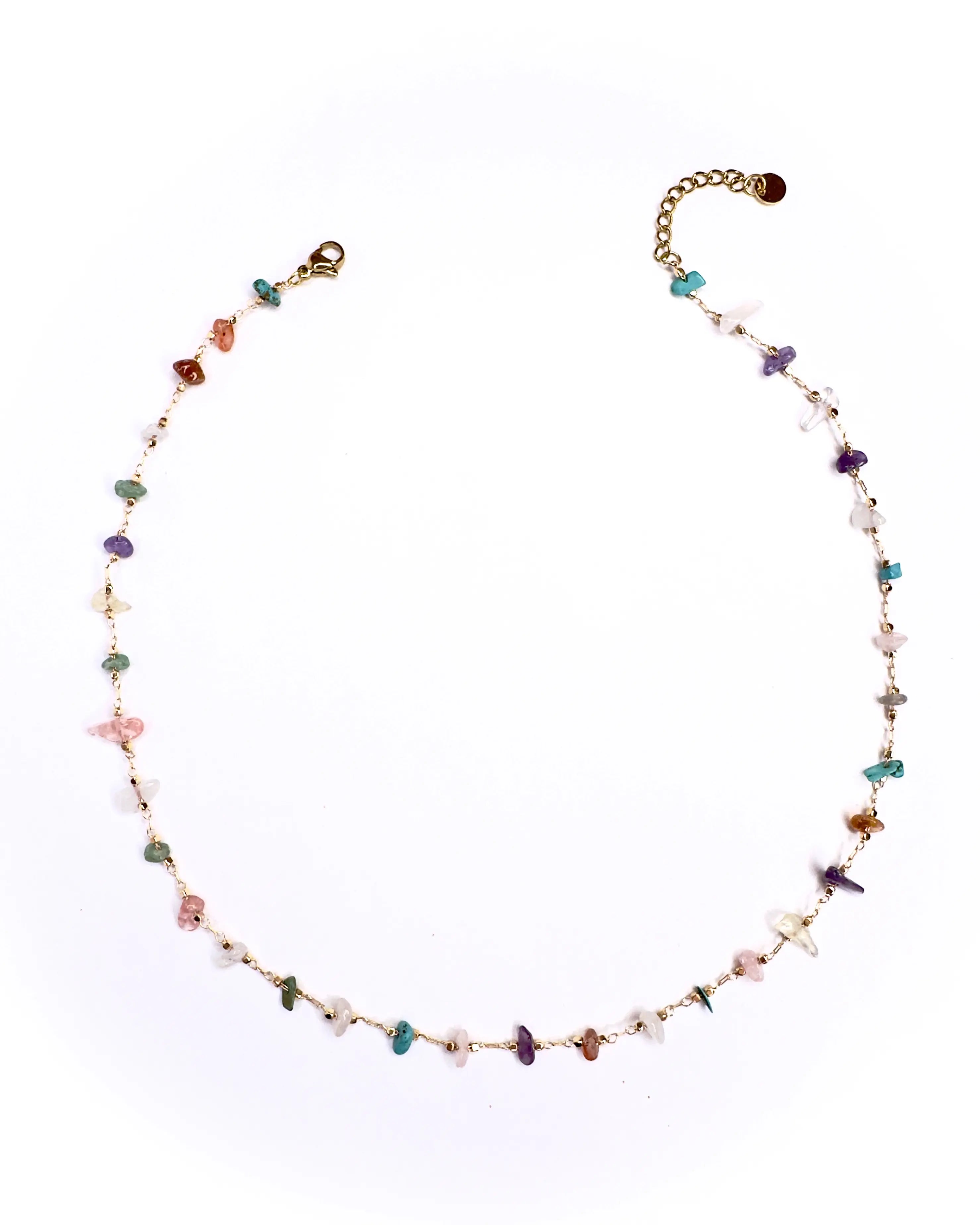 Collana girocollo pietrine chips