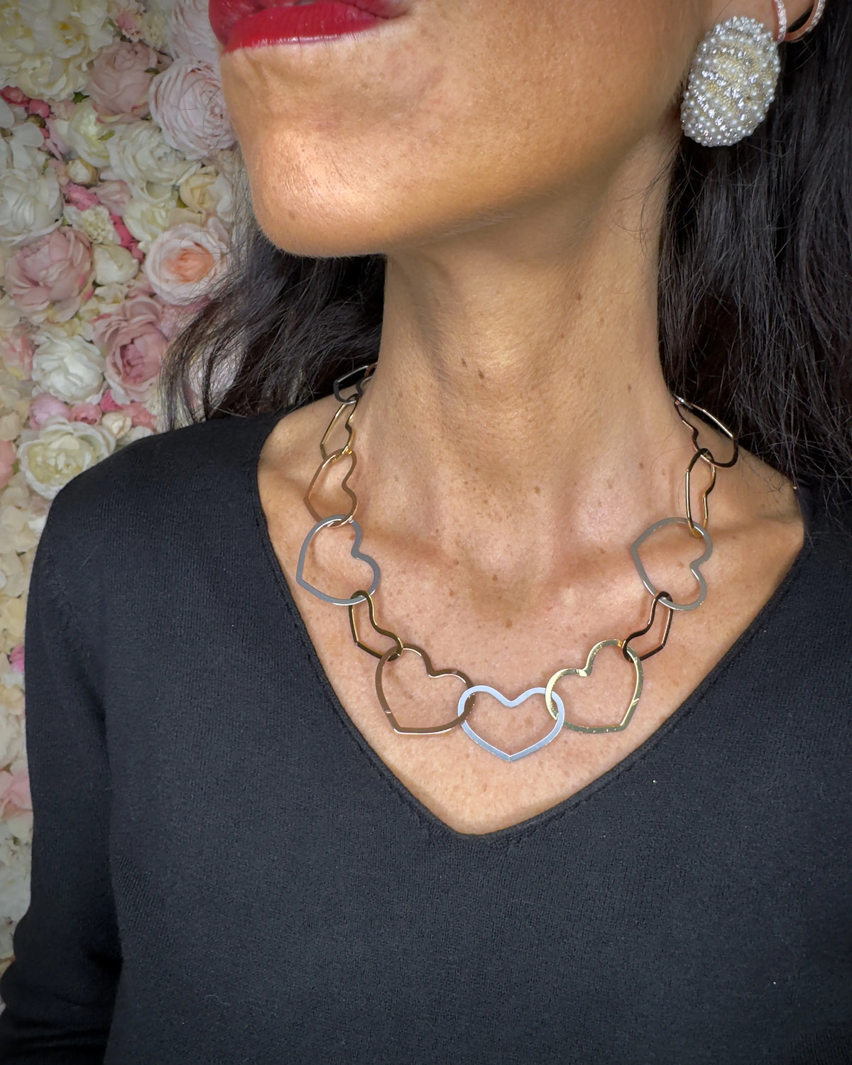 Collana girocollo Cuori mixed