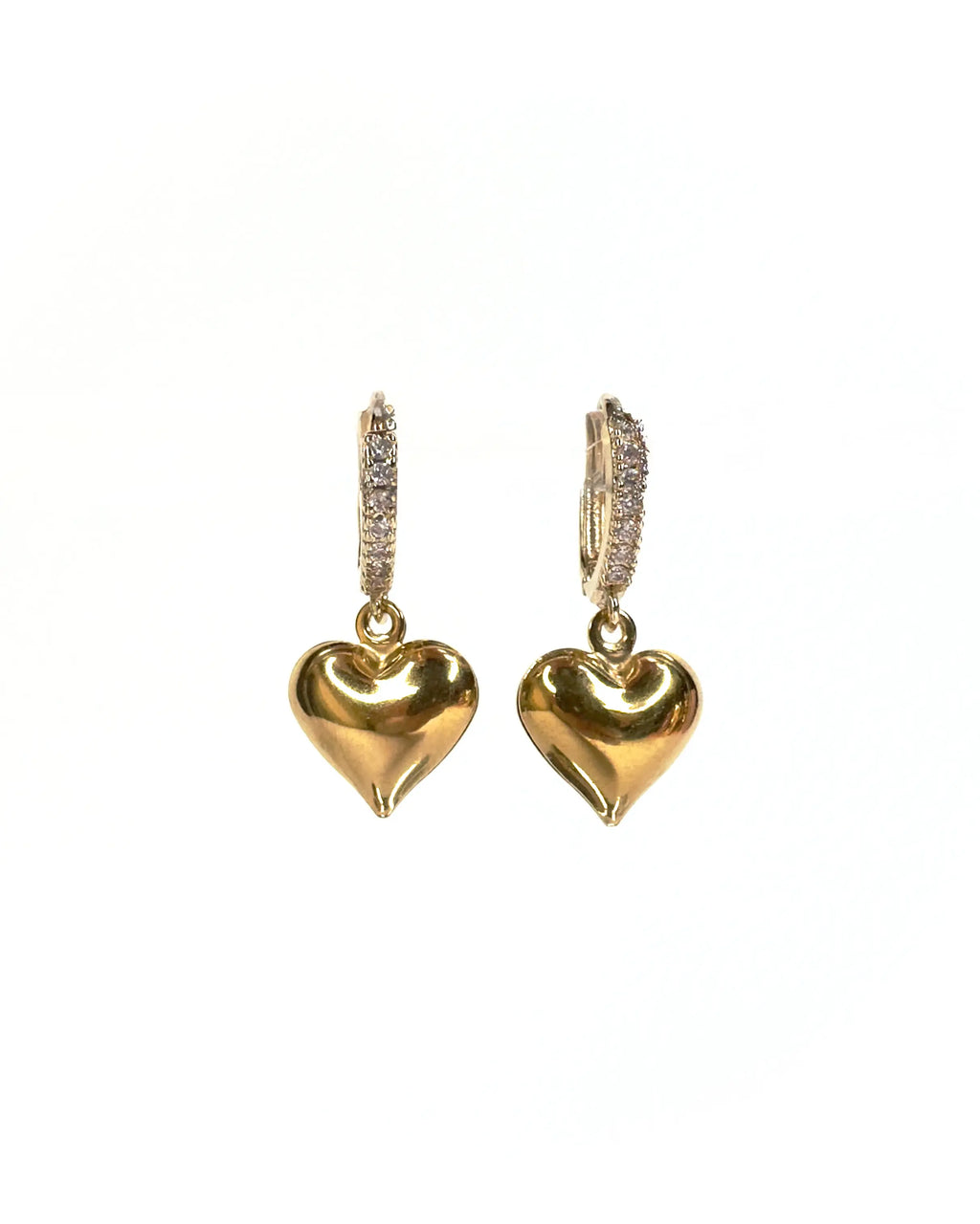 Orecchini mini hoop Cuore 3D