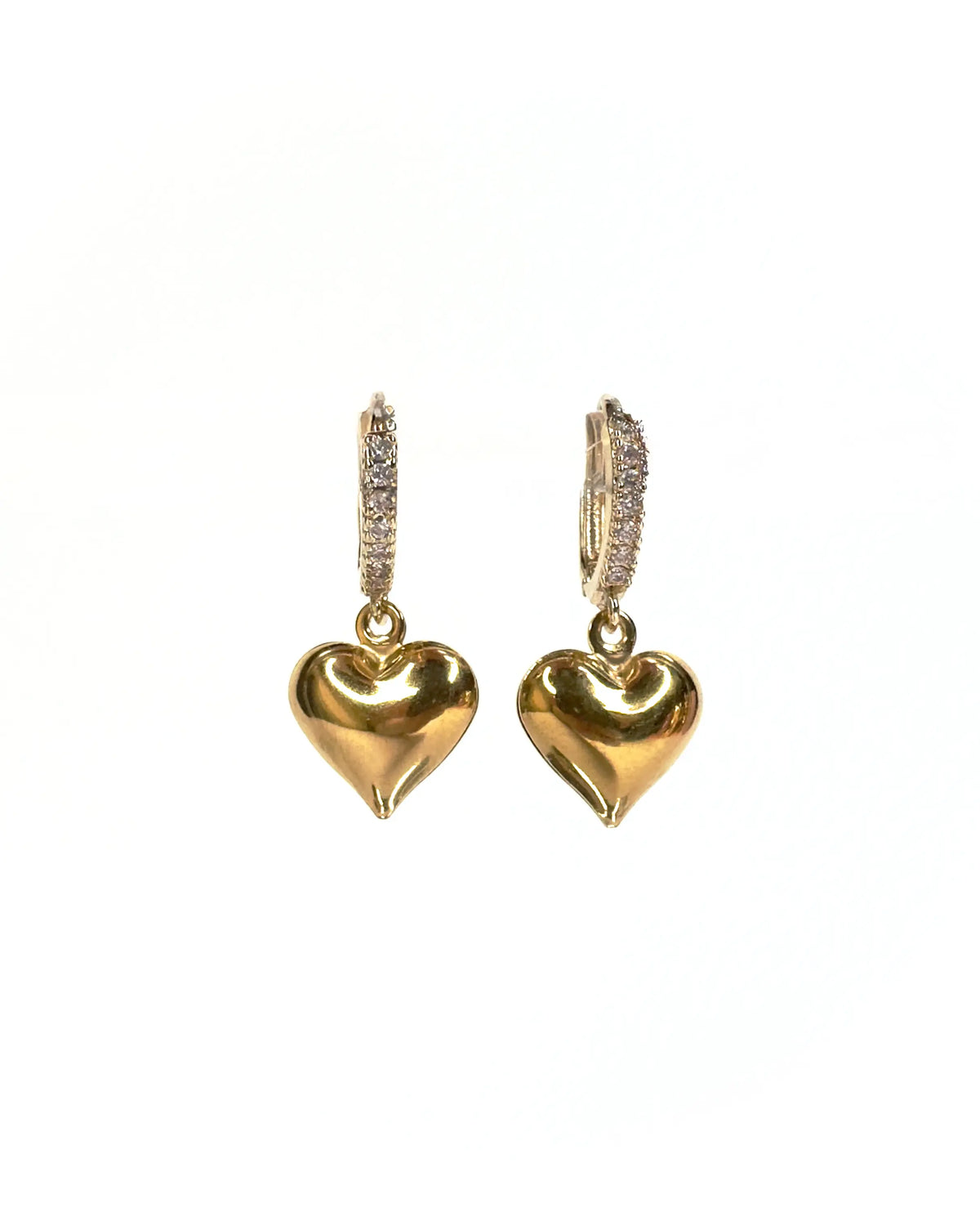 Orecchini mini hoop Cuore 3D