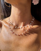 Collana girocollo pietrine chips