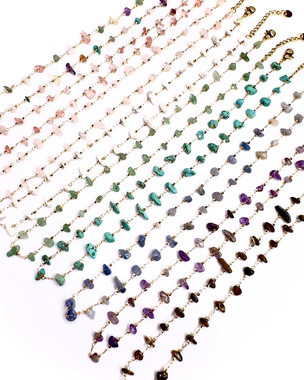 Collana girocollo pietrine chips