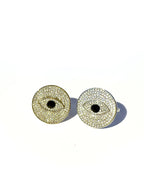 Anello Strass occhio portafortuna