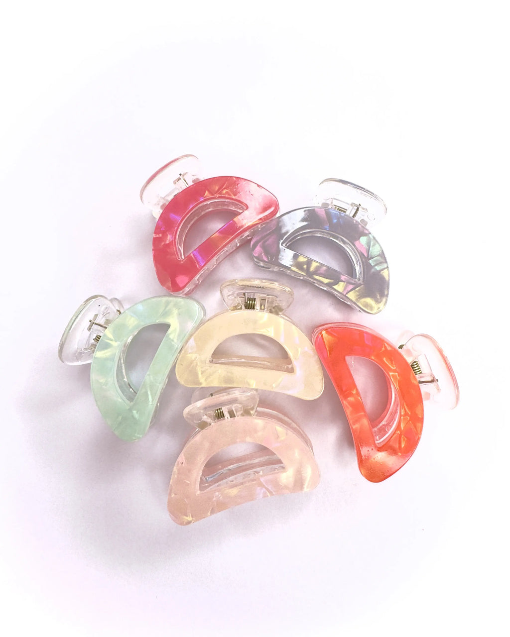 Pinza per capelli media perlata
