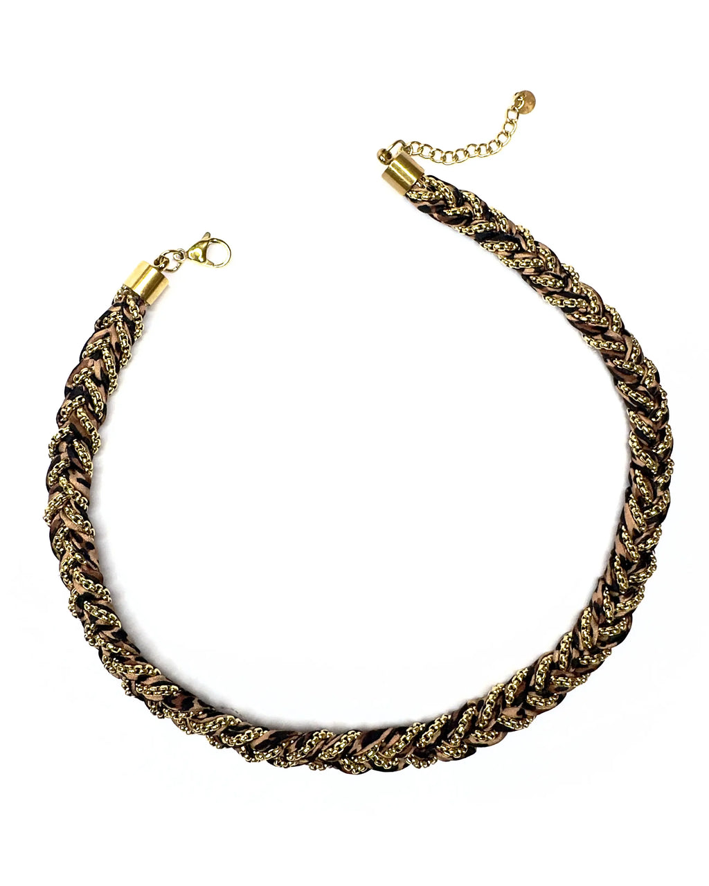 Collana intrecciata animalier