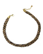 Collana intrecciata animalier