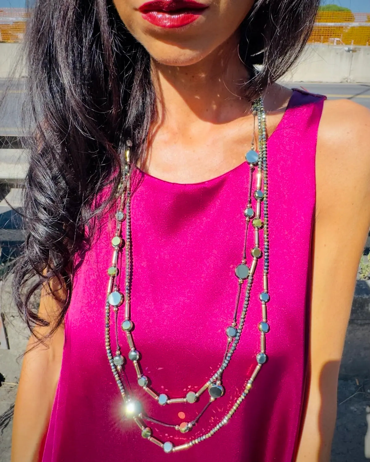 Collana multifilo Rapsodia