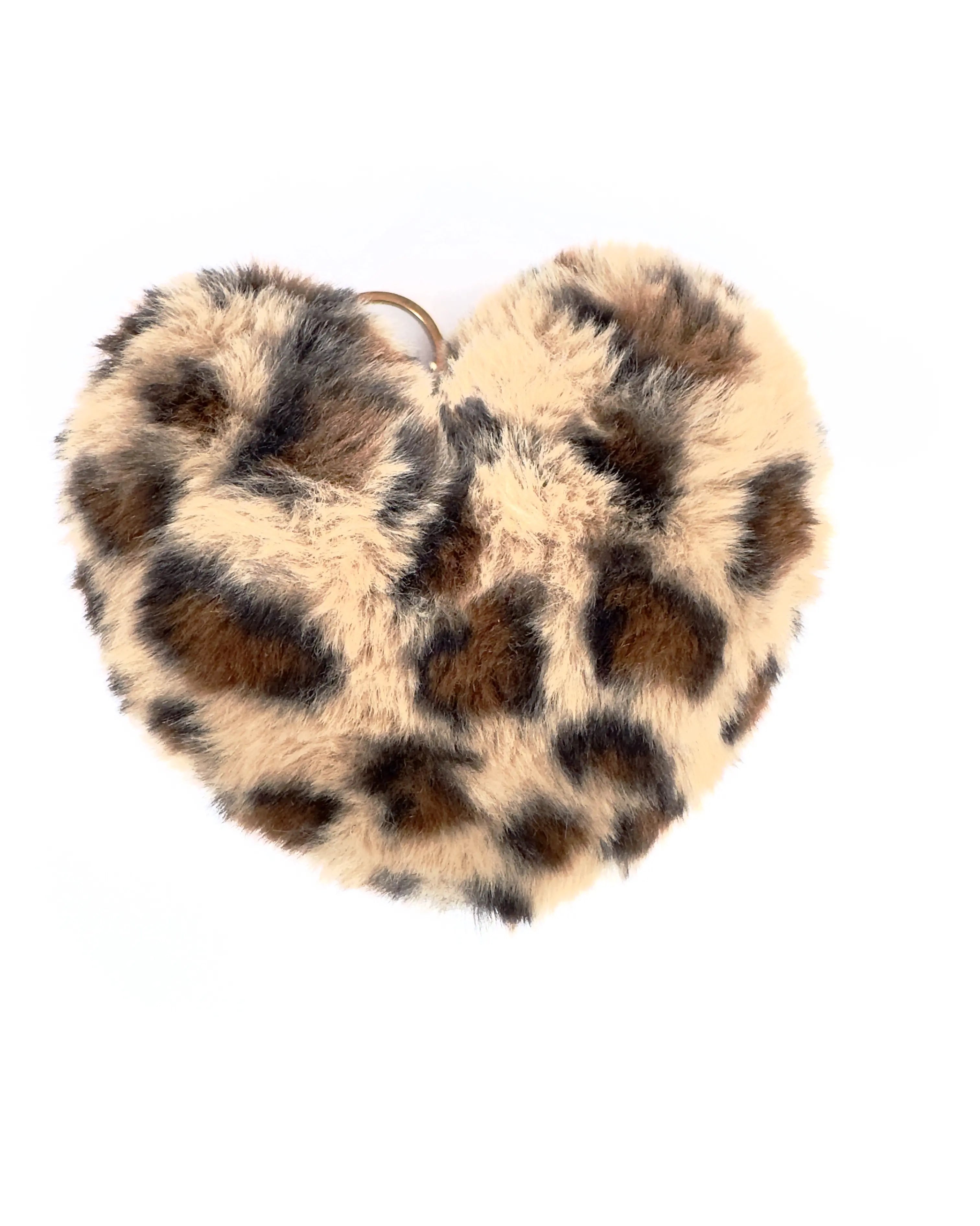 Portachiavi Cuore Leopardato