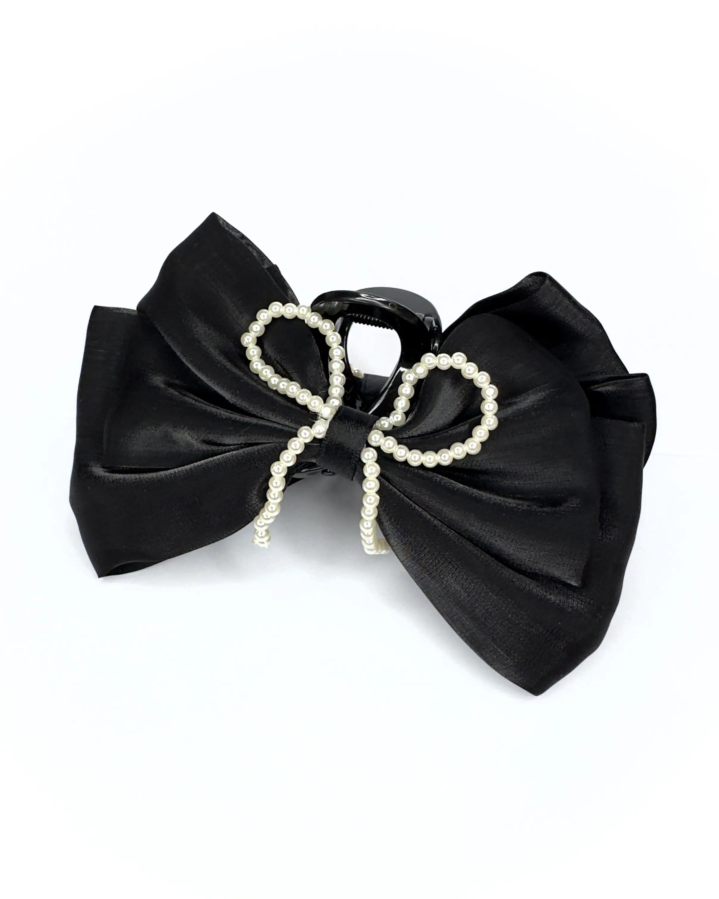 Pinza fiocco con perle