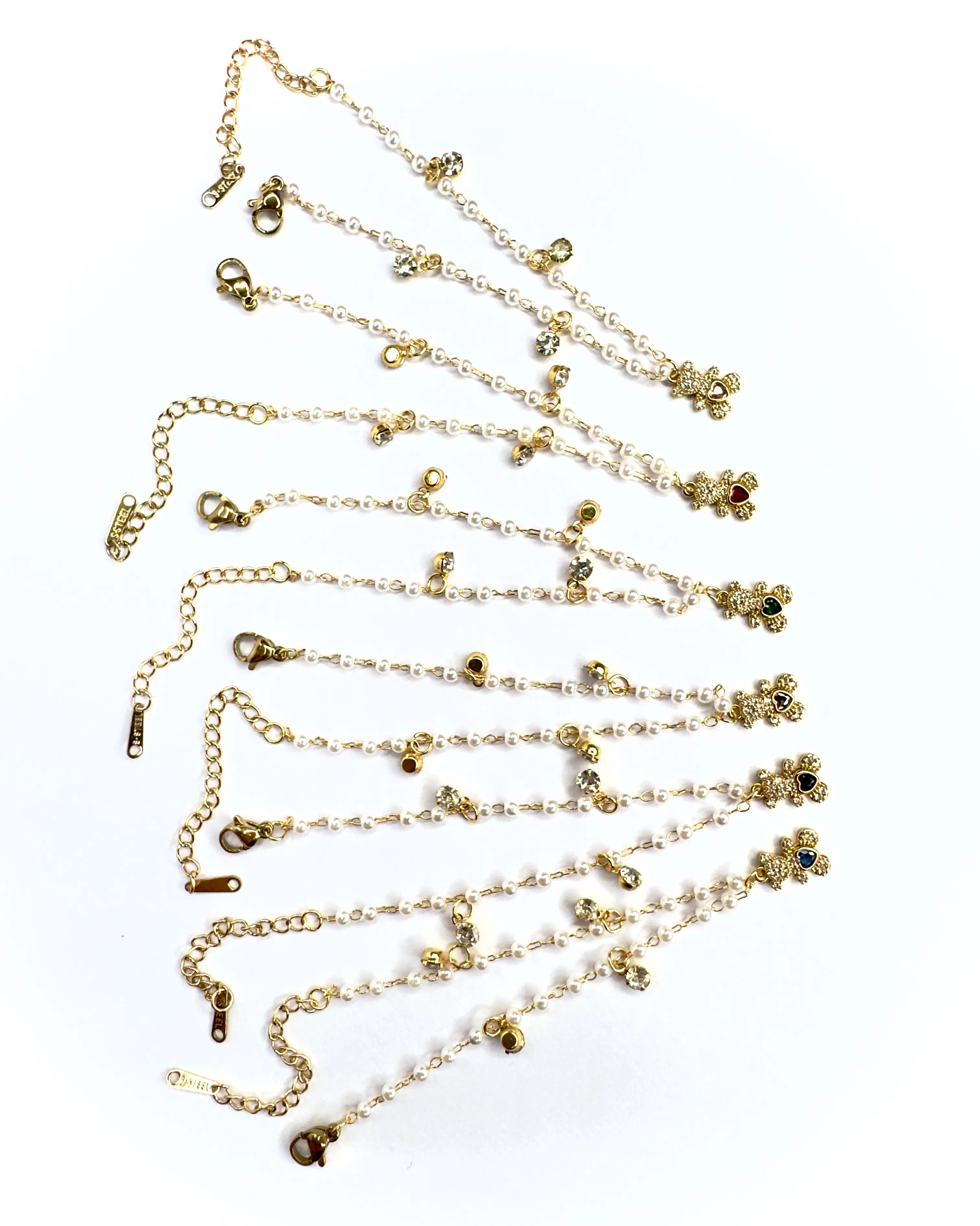 Bracciale teddy perline
