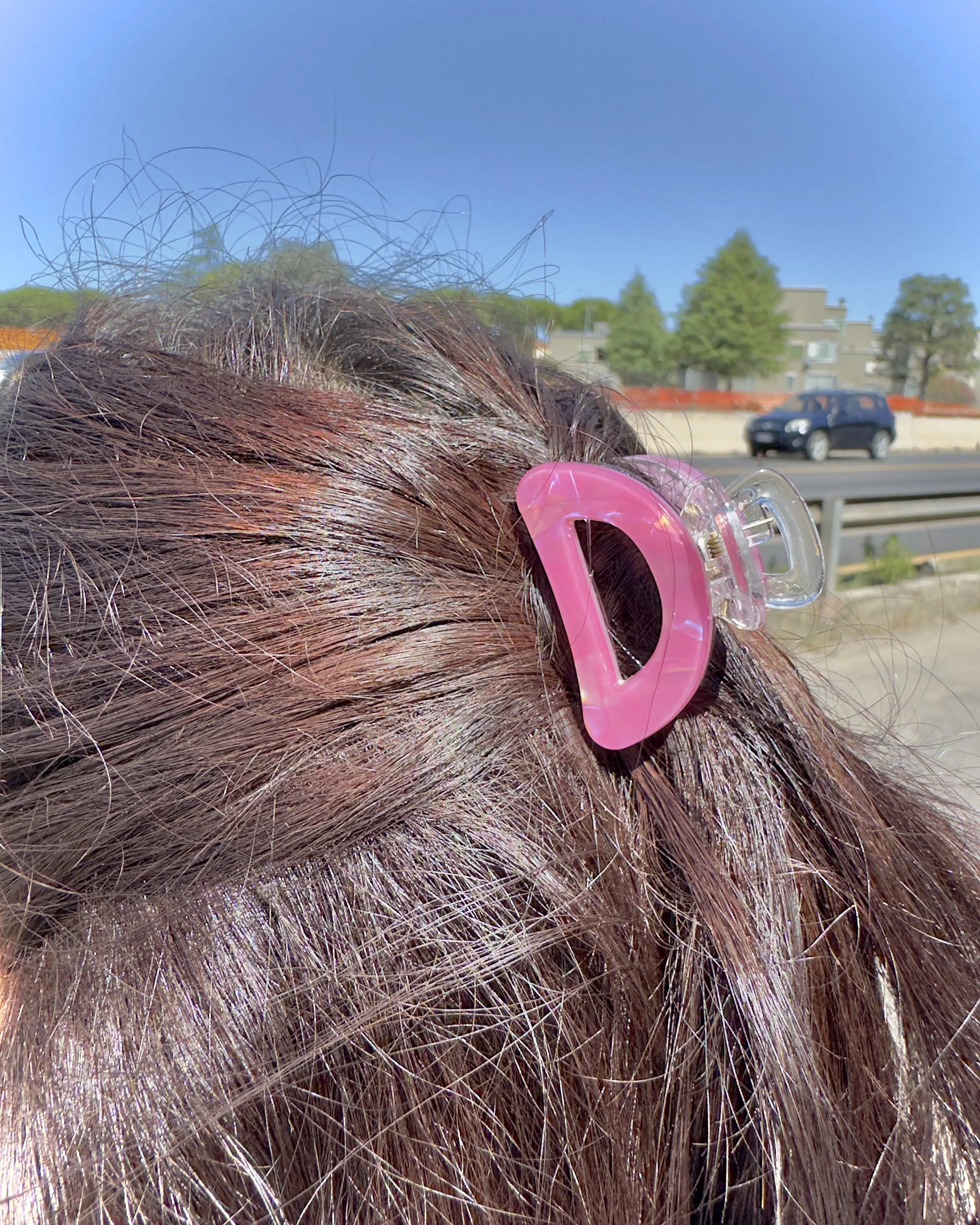Pinza per capelli media perlata