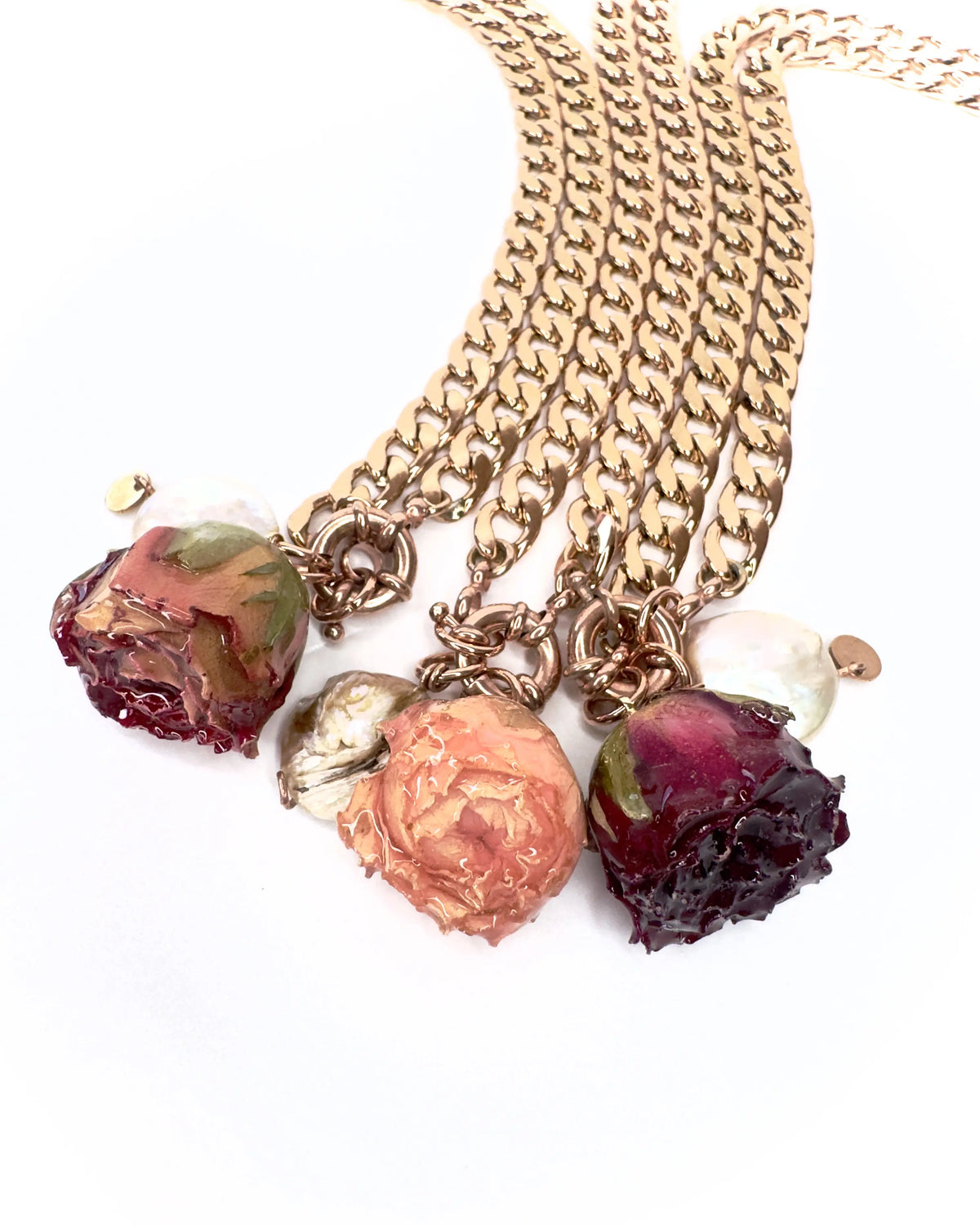 Collana rosa Eterna Botanic 1