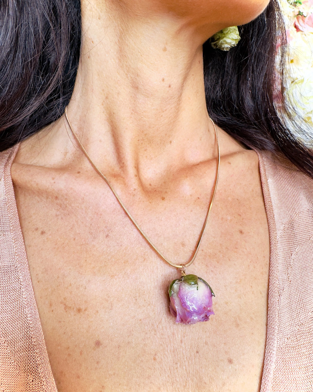 Collana rosa catena Botanic