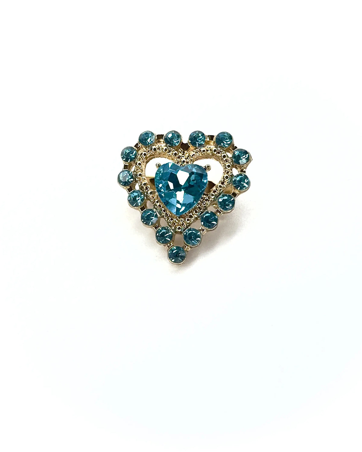 Spilla mini cuore Pietra