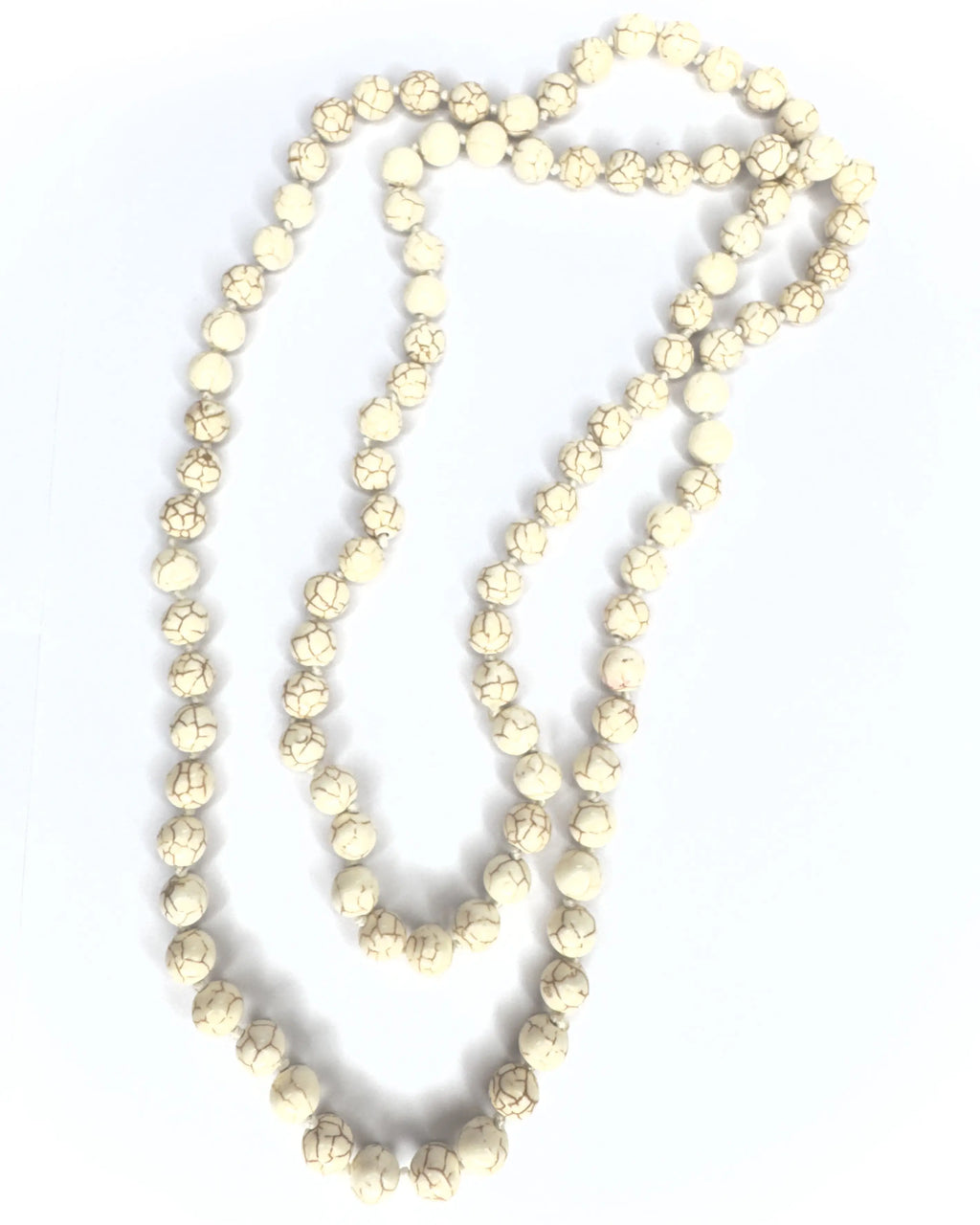Collana lunga avorio in aulite