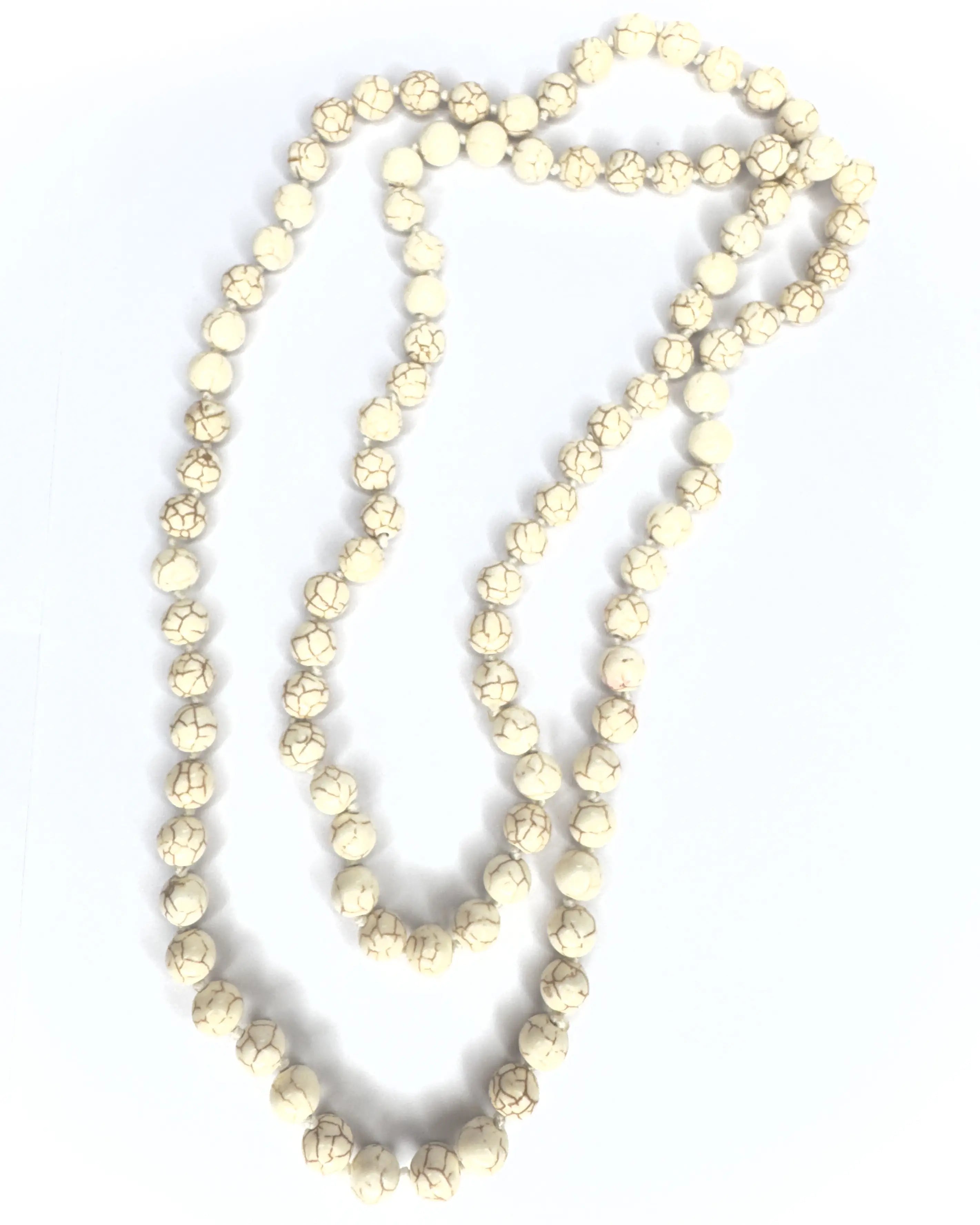Collana lunga avorio in aulite