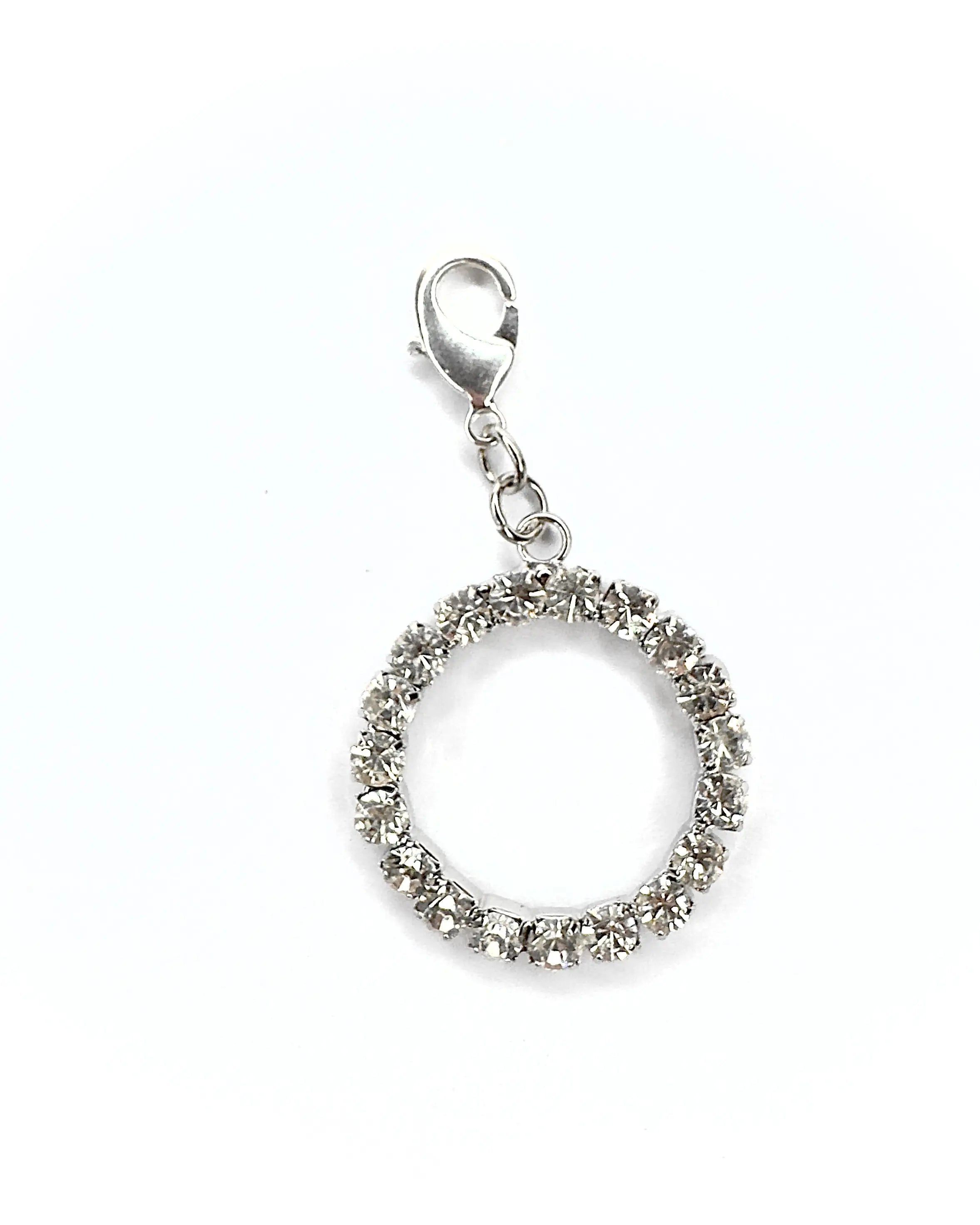 Ciondolo cerchio strass