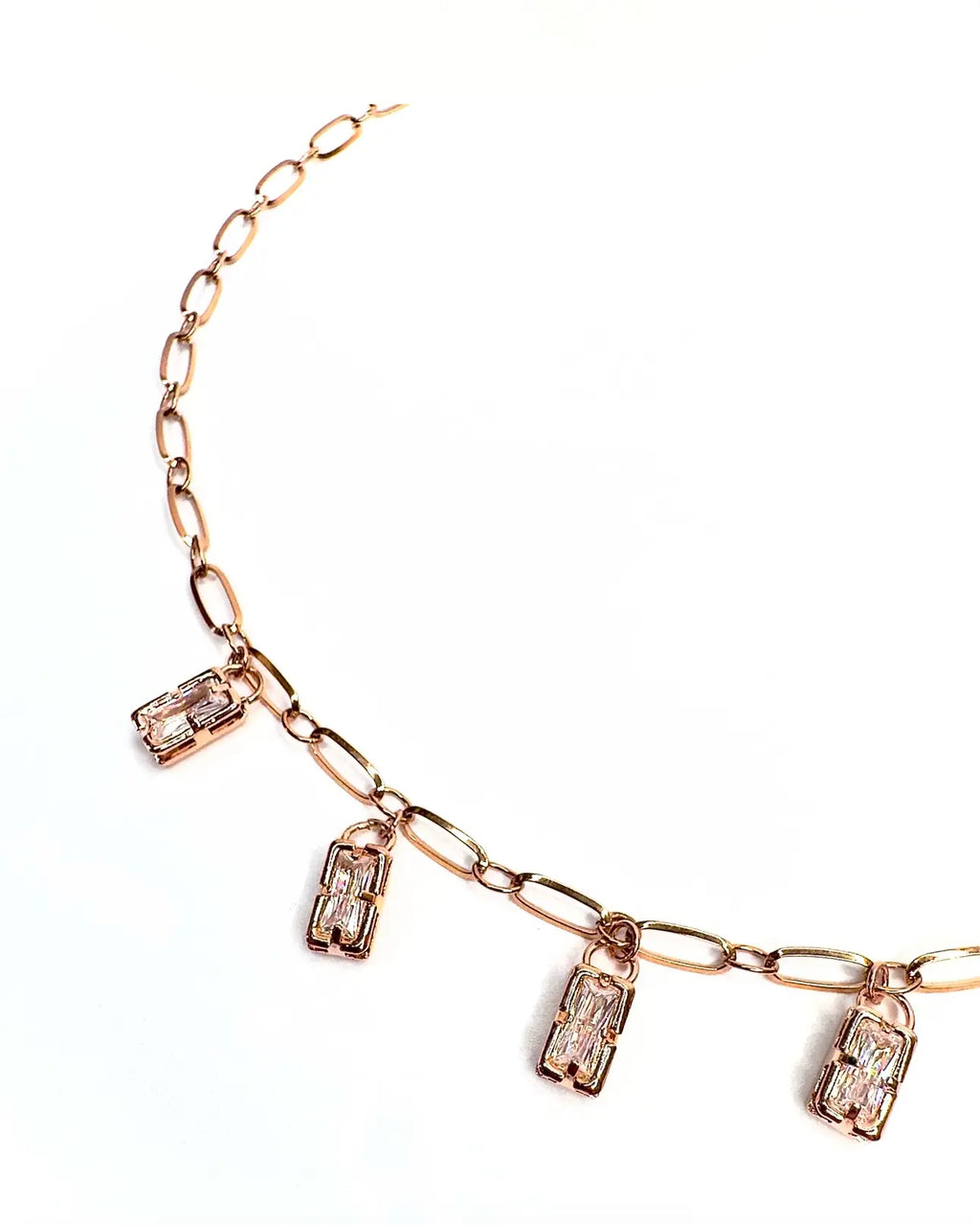 Collana Rettangoli charms Rose’