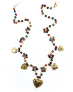 Collana Bisanzio Cuori Charms