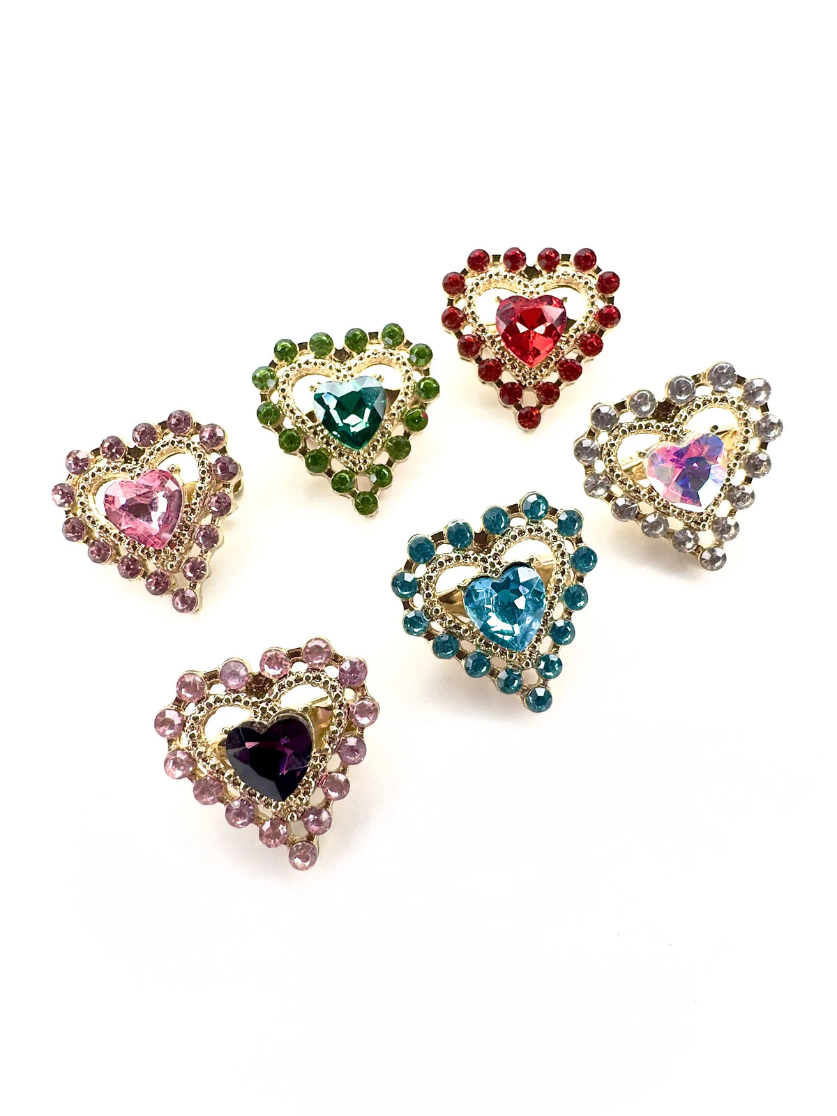 Spilla mini cuore Pietra