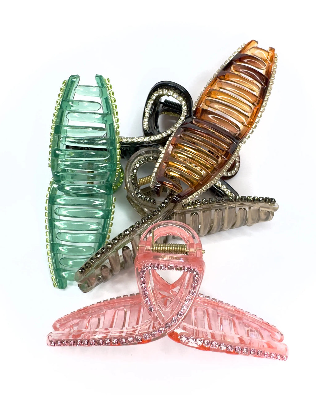 Pinza nodo con strass