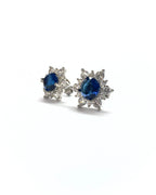 Orecchini a lobo Kate pietre silver