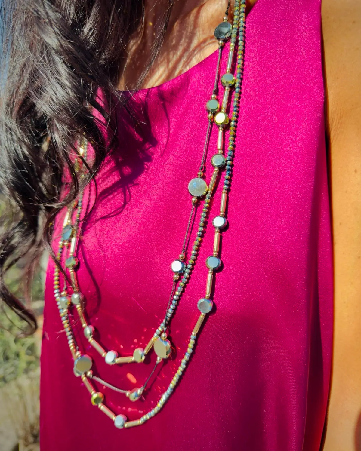Collana multifilo Rapsodia