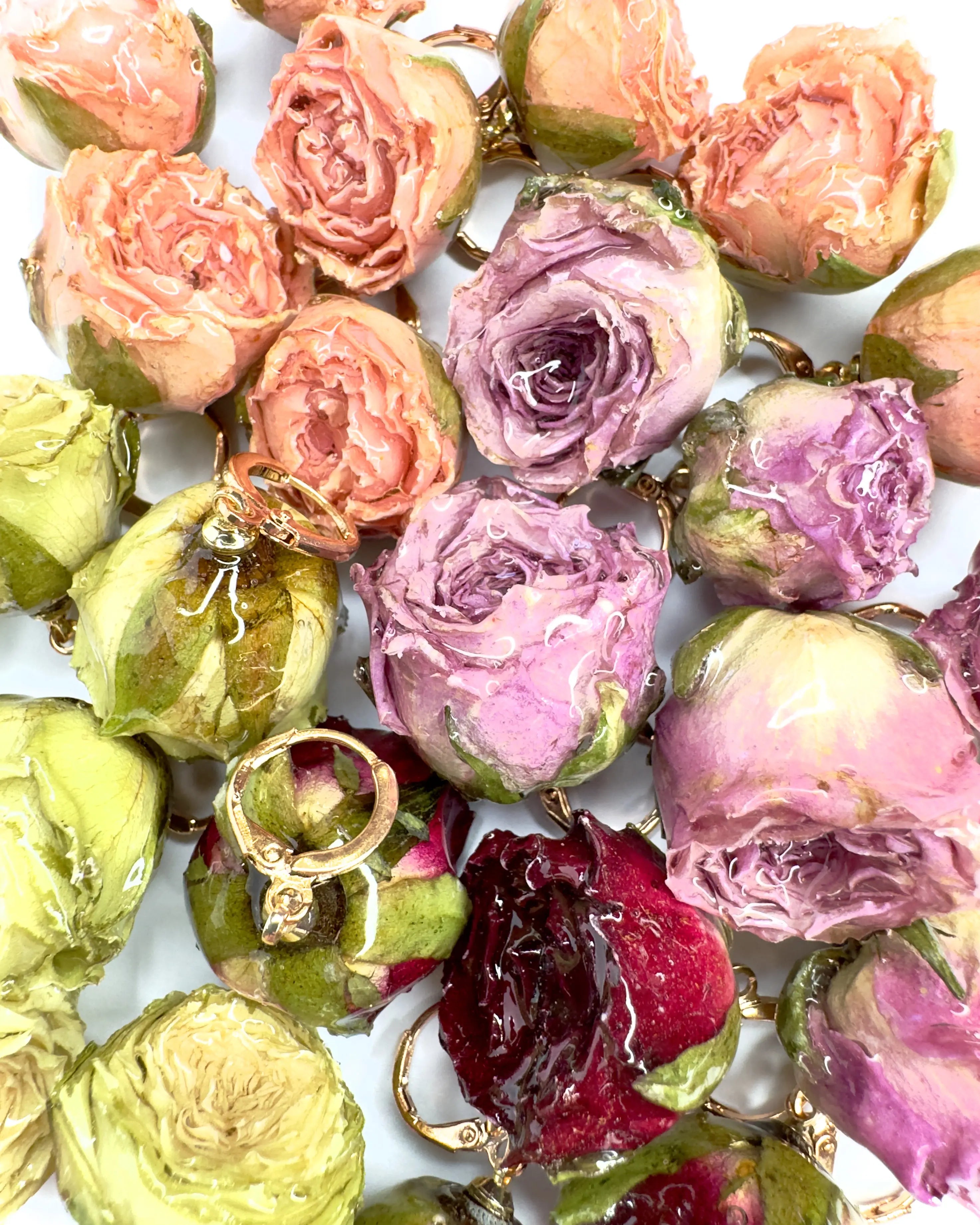 Orecchini rosa Botanic