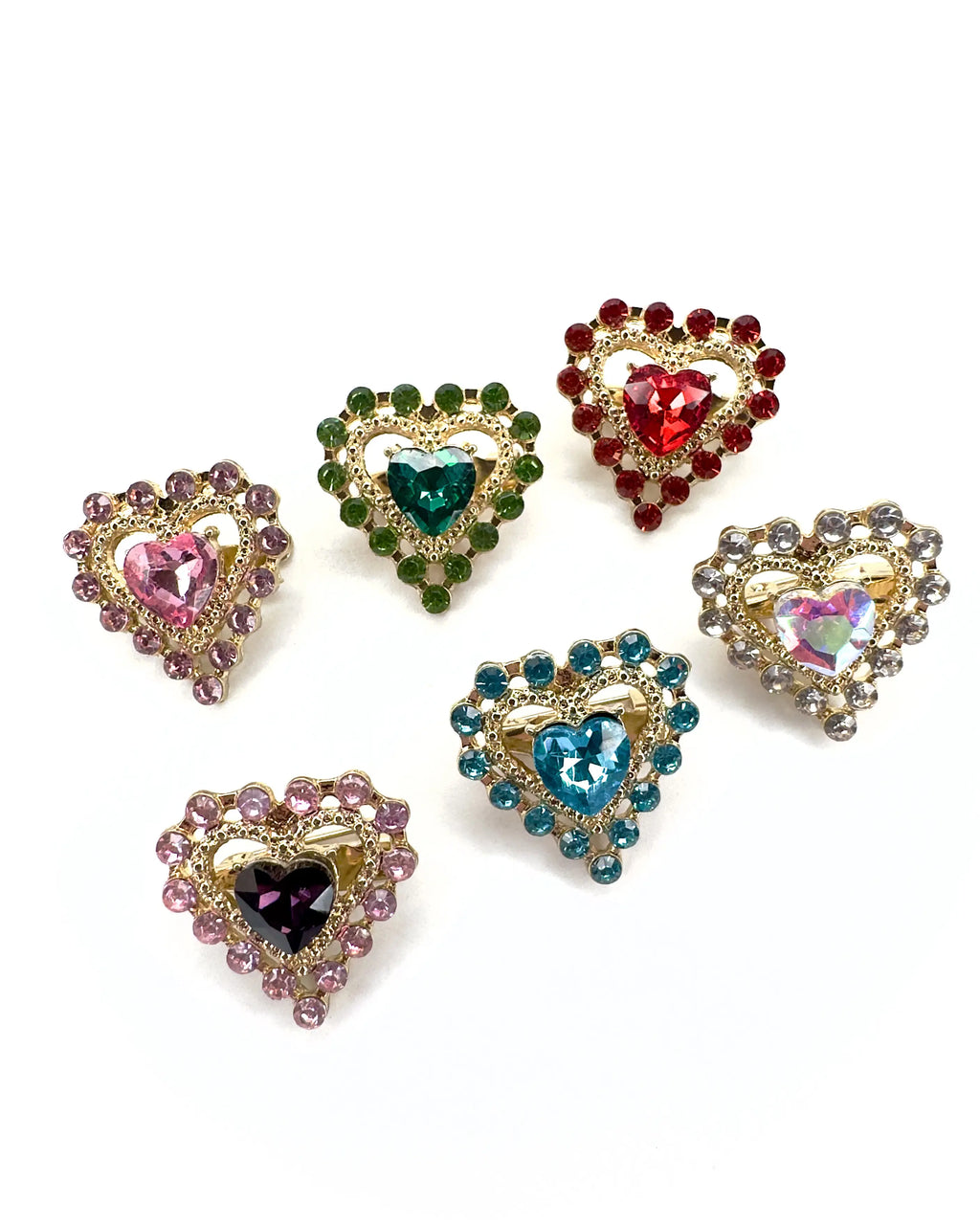 Spilla mini cuore Pietra
