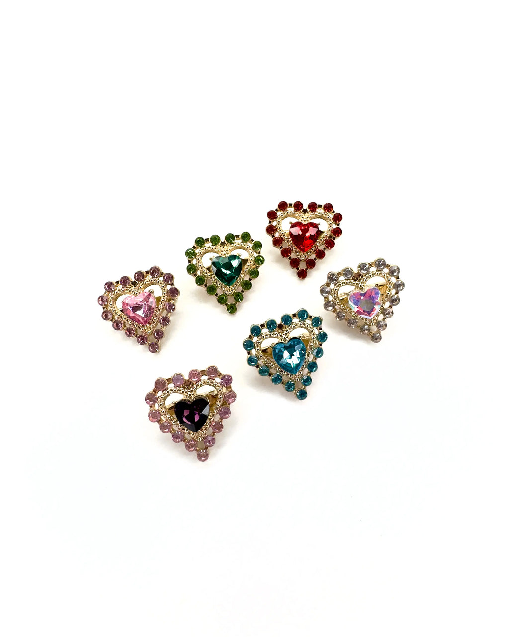 Spilla mini cuore Pietra