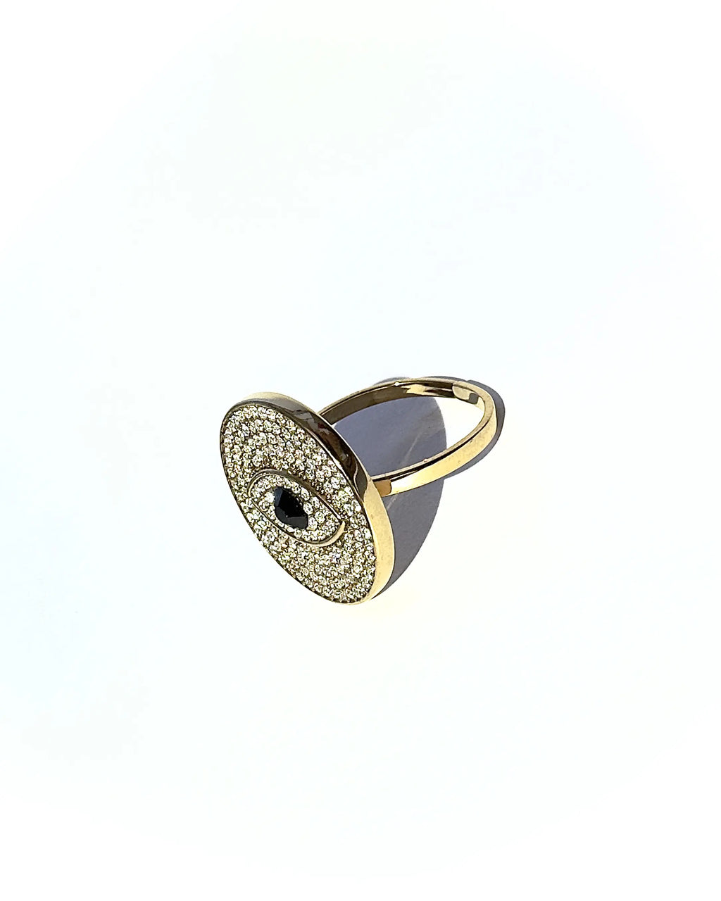 Anello Strass occhio portafortuna