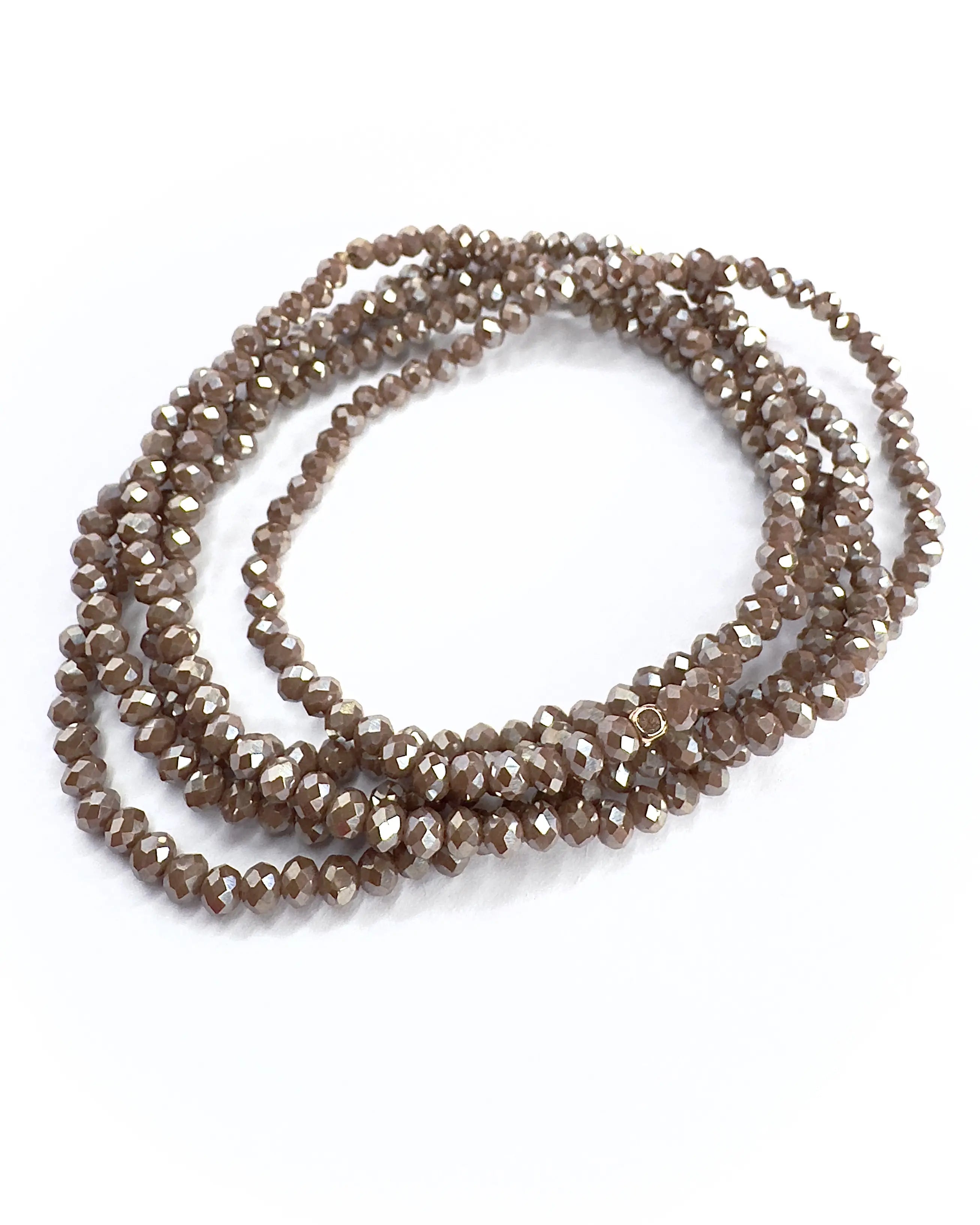 Collana lunga in vetro cristallo Essential