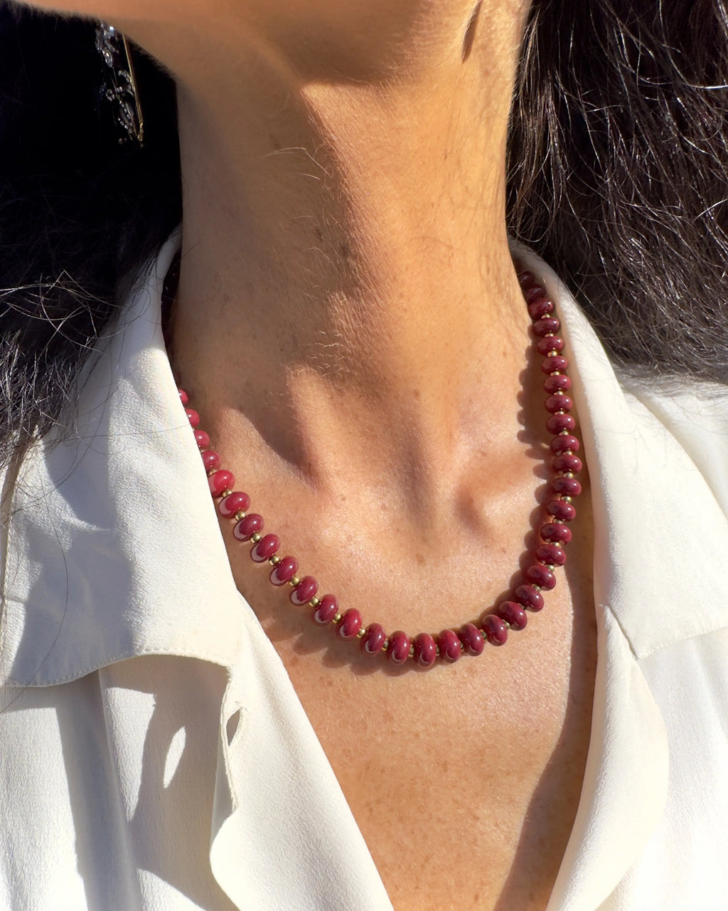 Collana girocollo rondelle Organic