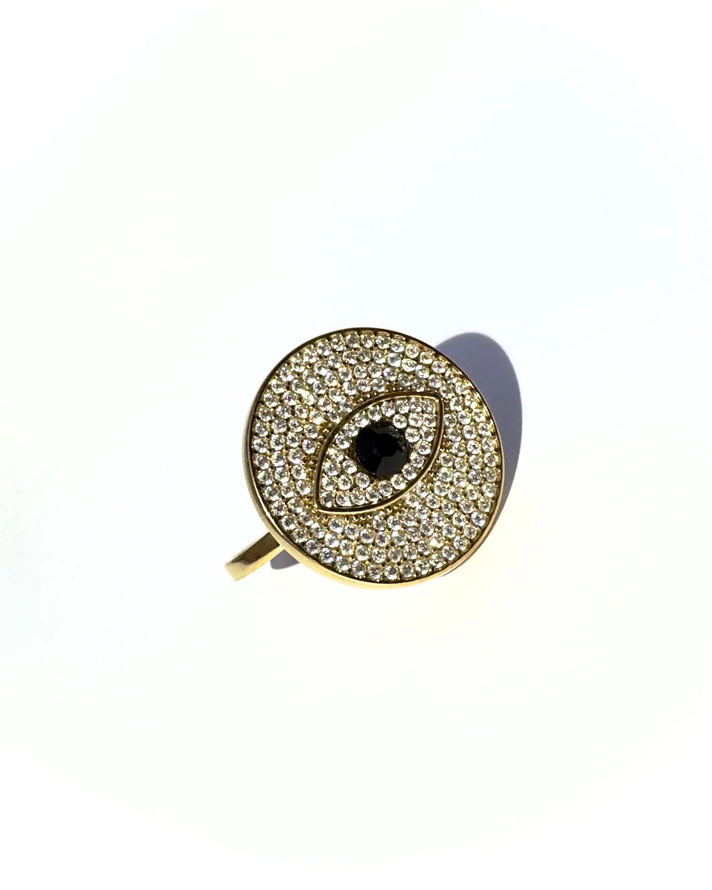 Anello Strass occhio portafortuna