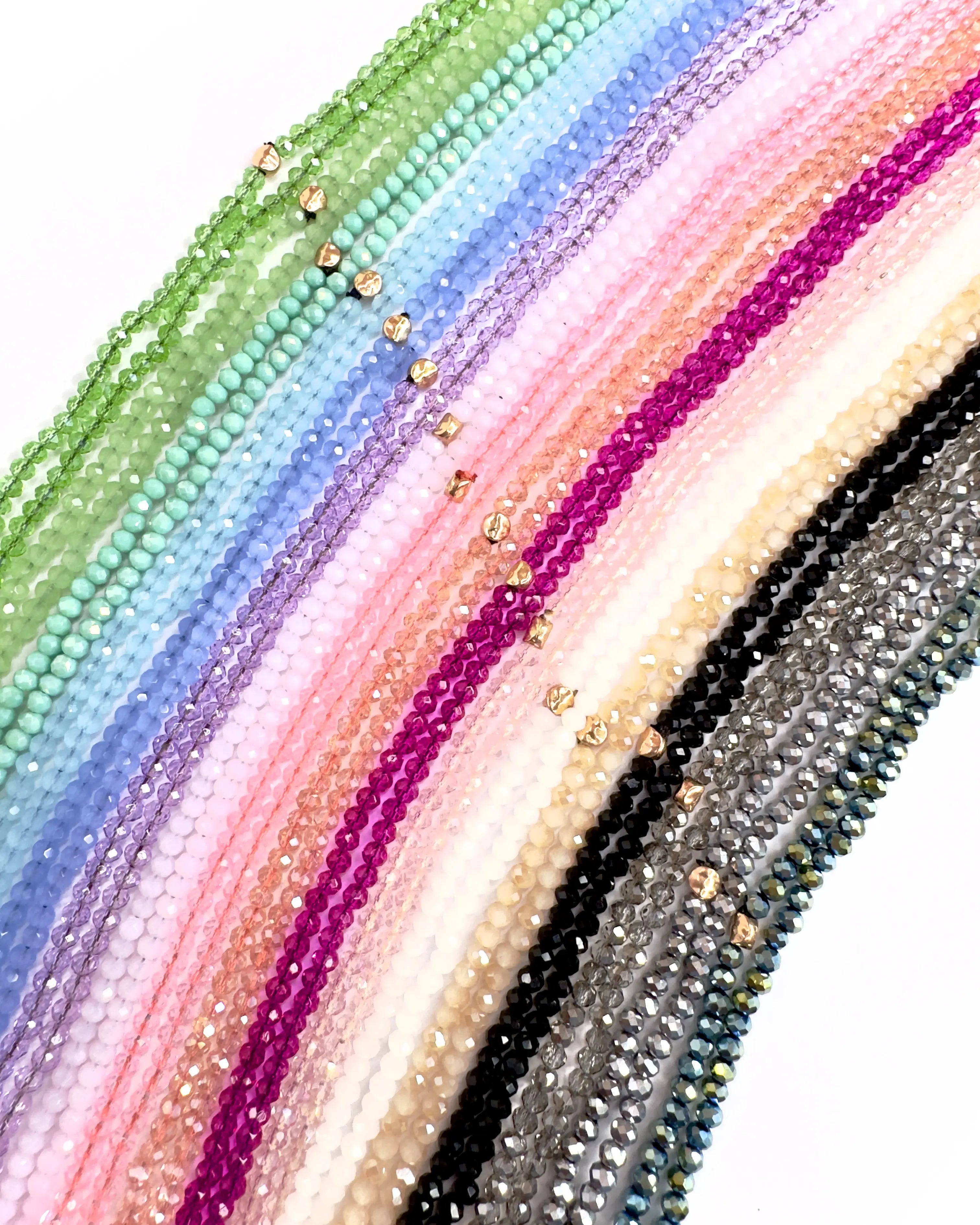 Collana lunga in vetro cristallo Essential