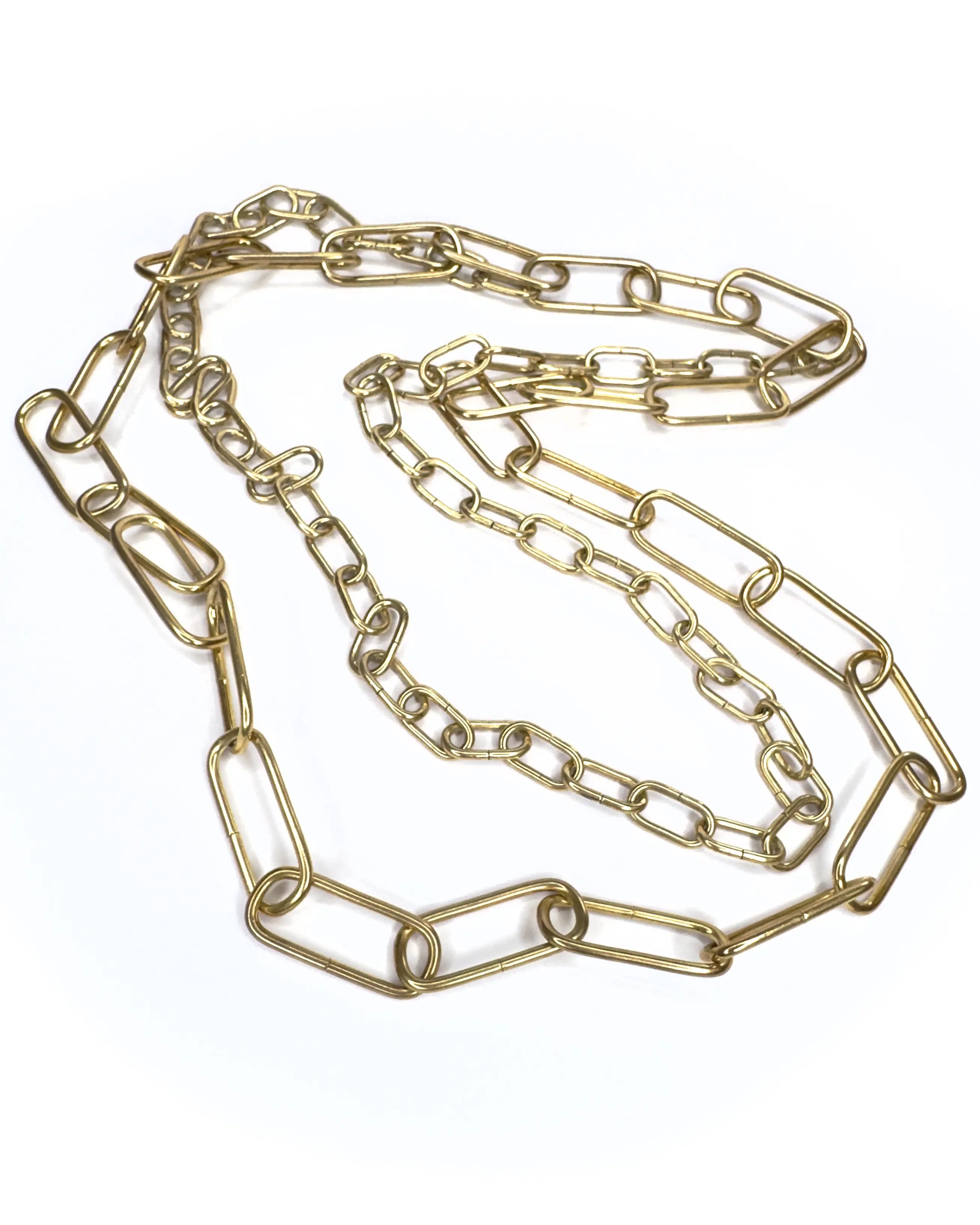 Collana maglia allungata doppia