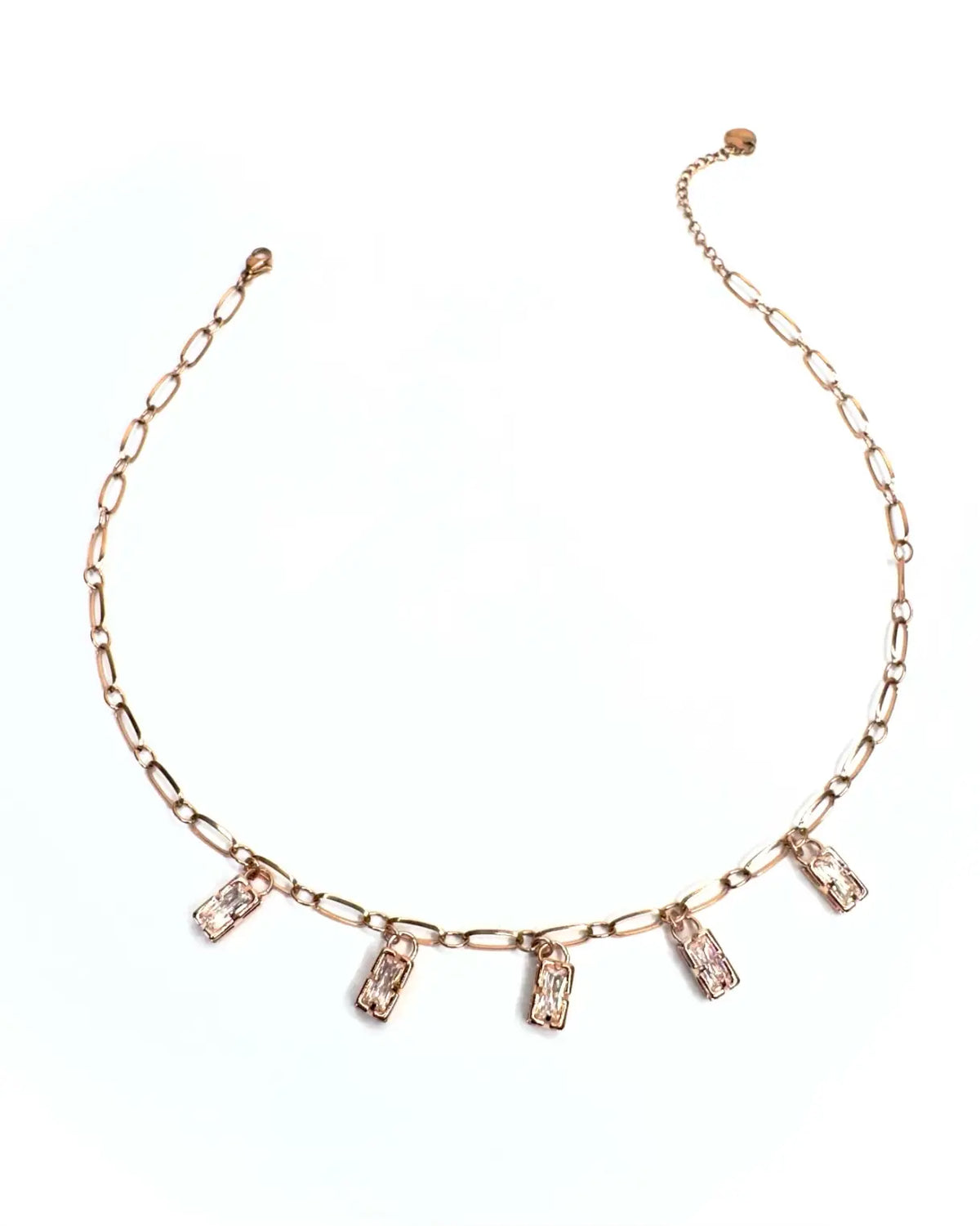 Collana Rettangoli charms Rose’