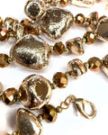 Collana pepite bronzata
