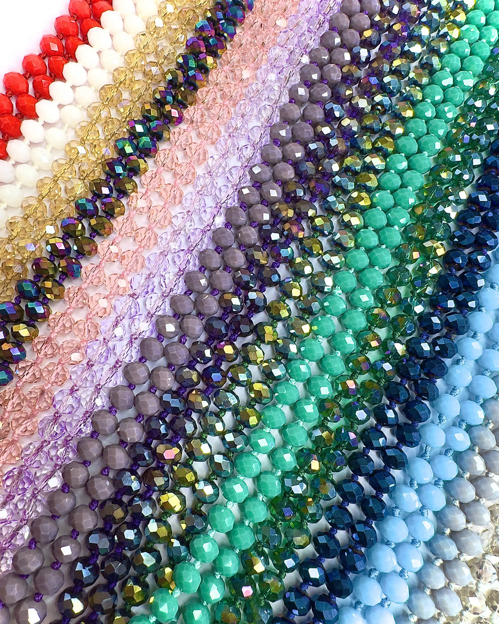 Collana lunga in vetro Cristallo