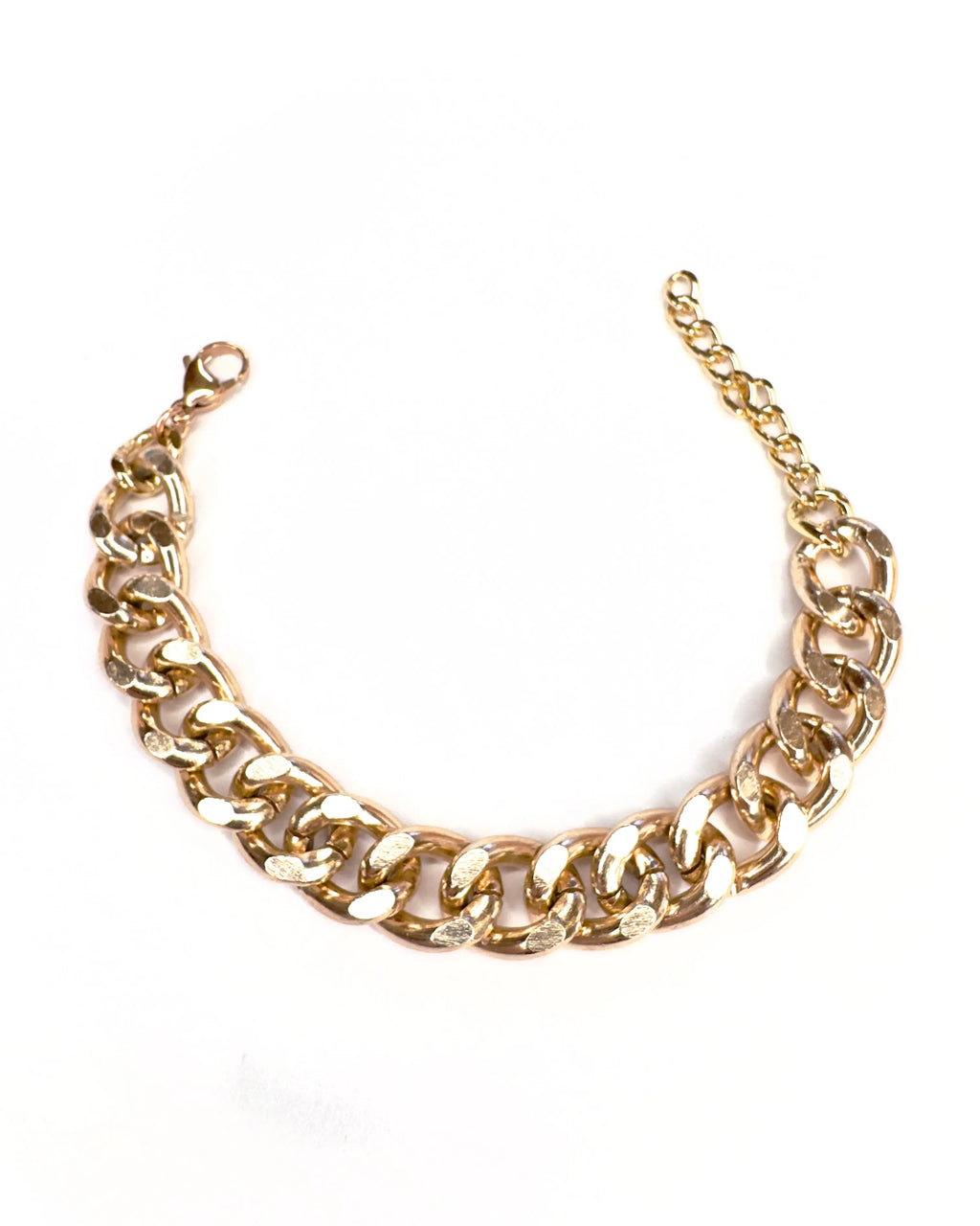Bracciale catena rosato